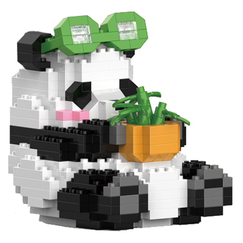 W1121 348Pcs Micro Building Blocks Sets for Kids Panda Model DIY Mini Bricks Toy W1121 348Pcs Micro Building Blocks Sets for Kids Panda Model DIY Mini Bricks Toy